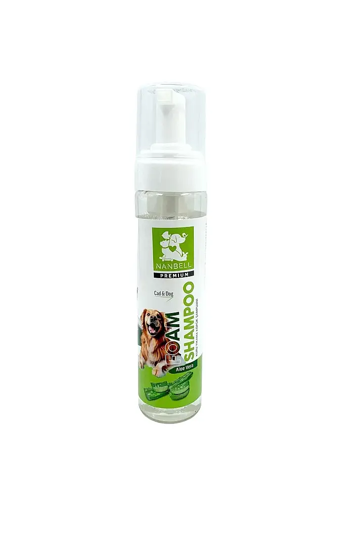 Kedi ve Köpekler İçin Aloe Vera Kokulu Durulanmayan Köpük Şampuan 225Ml - 1
