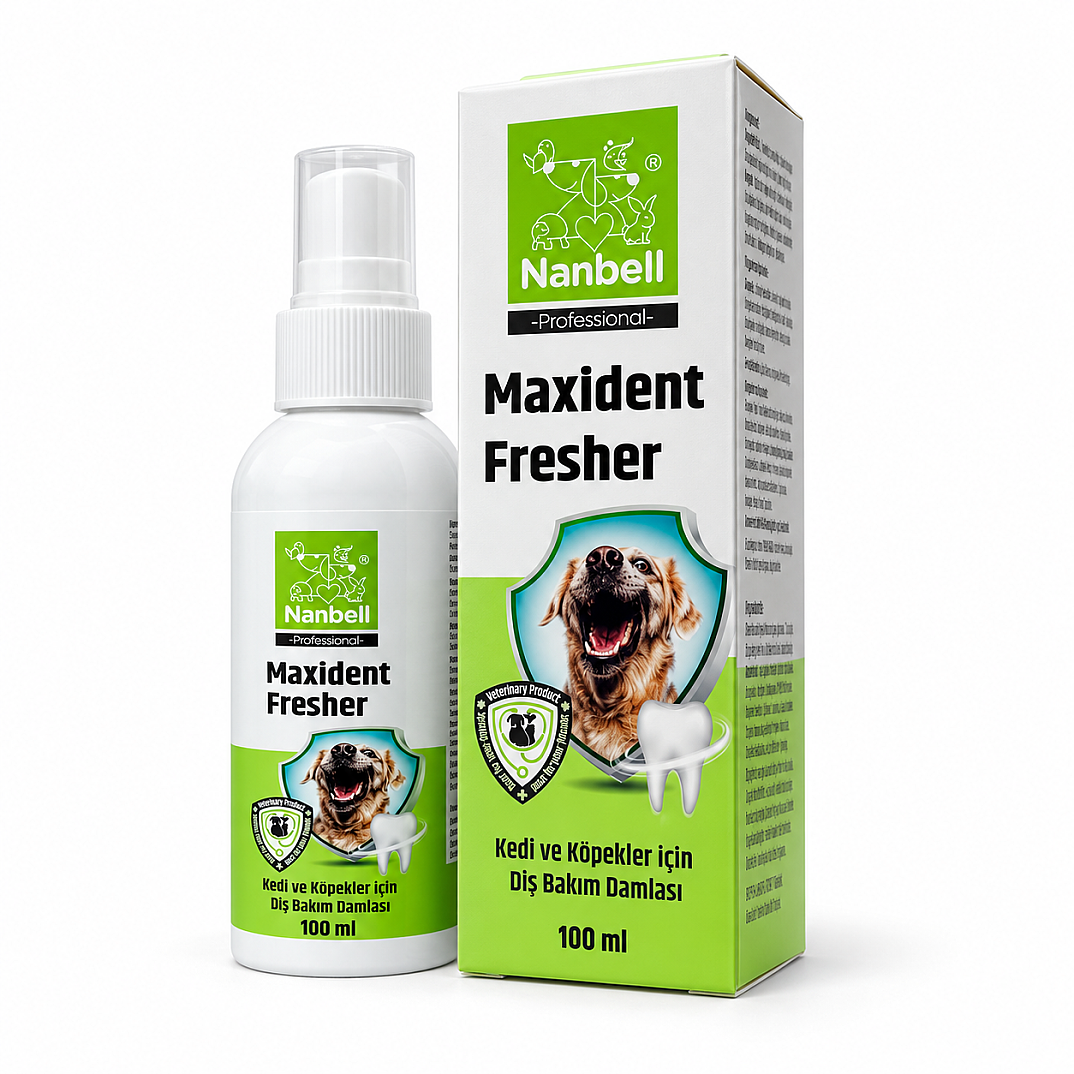 Maxident Fresher Kedi ve Köpekler İçin Diş Bakım Spreyi 100 ml - 1