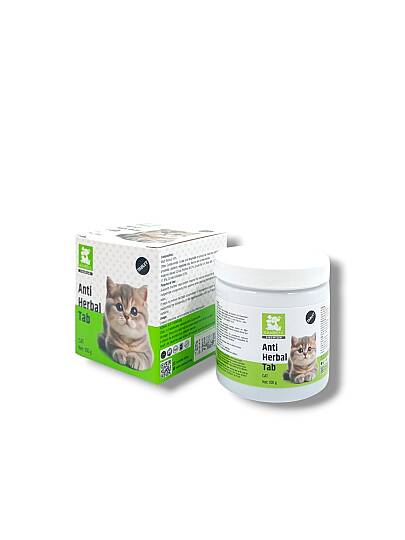 Nanbell Anti Herbal Tab Kediler Için Tüy Yumağı Önleyici Tablet 100 gr