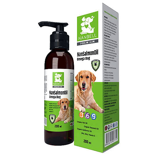 Nansalmonoil Omega 3-6-9 – Köpekler Için Balık Yağı Takviyesi 200ml